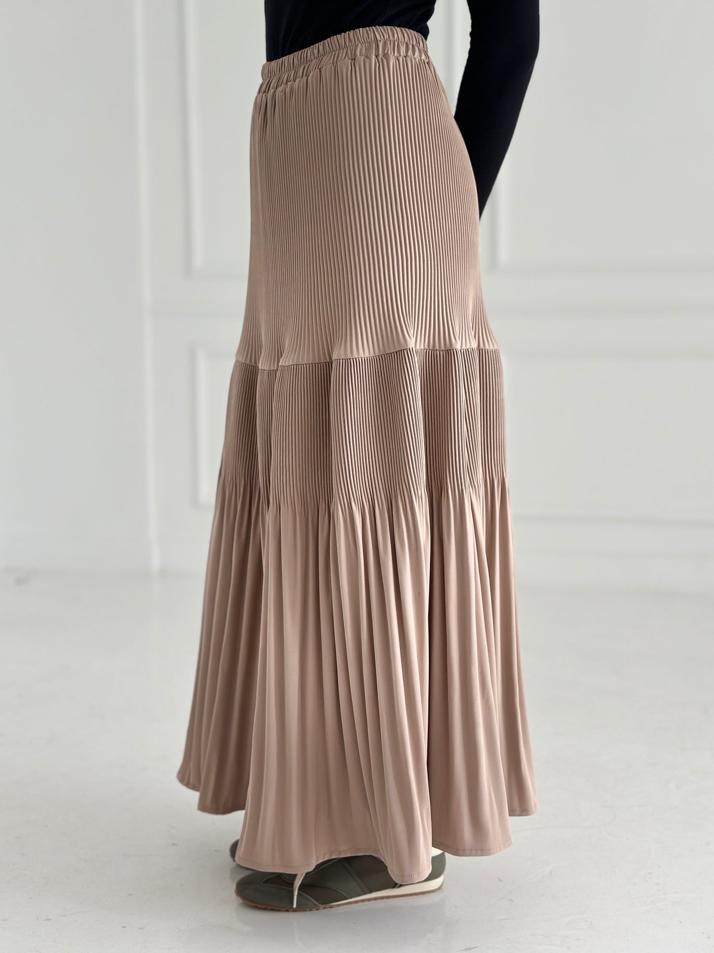 Pillise skirt- Dark Beige