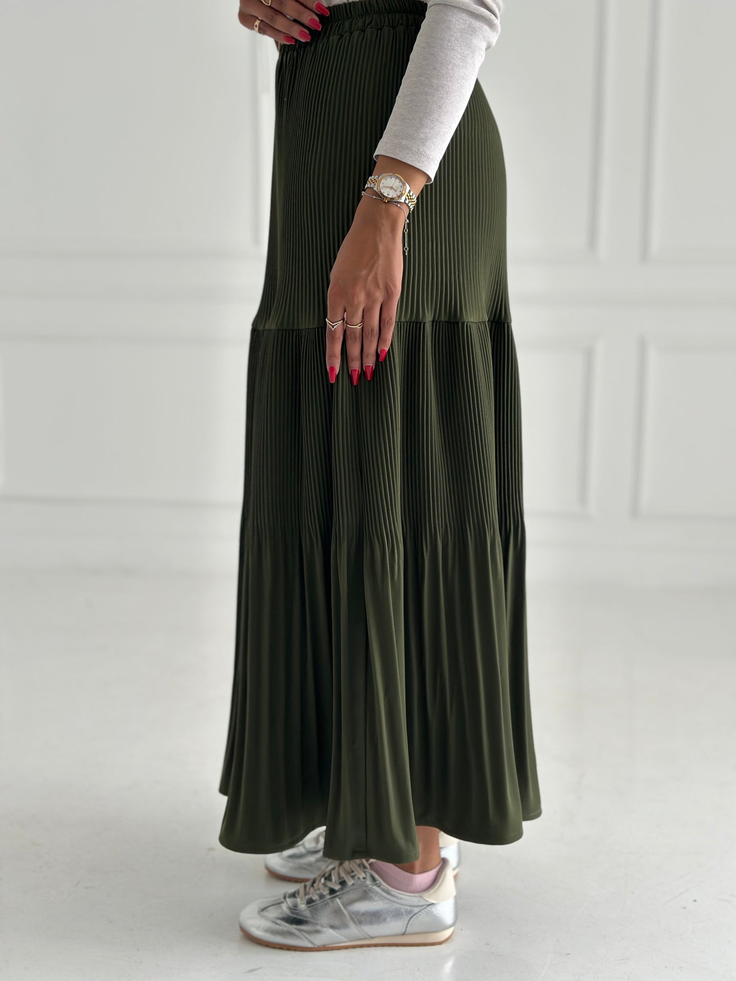 Pillise skirt- Olive