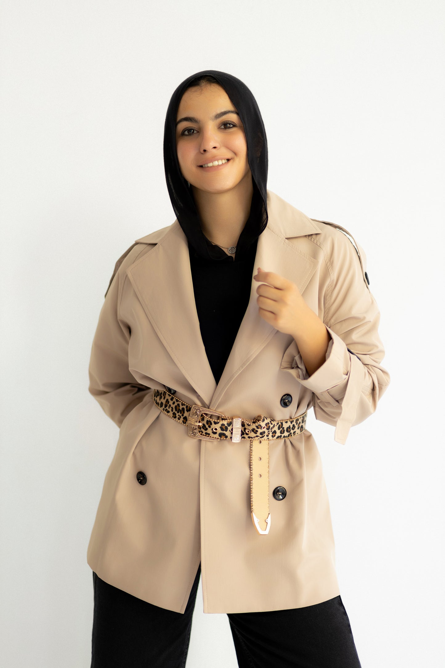 Short Trench Coat -baje