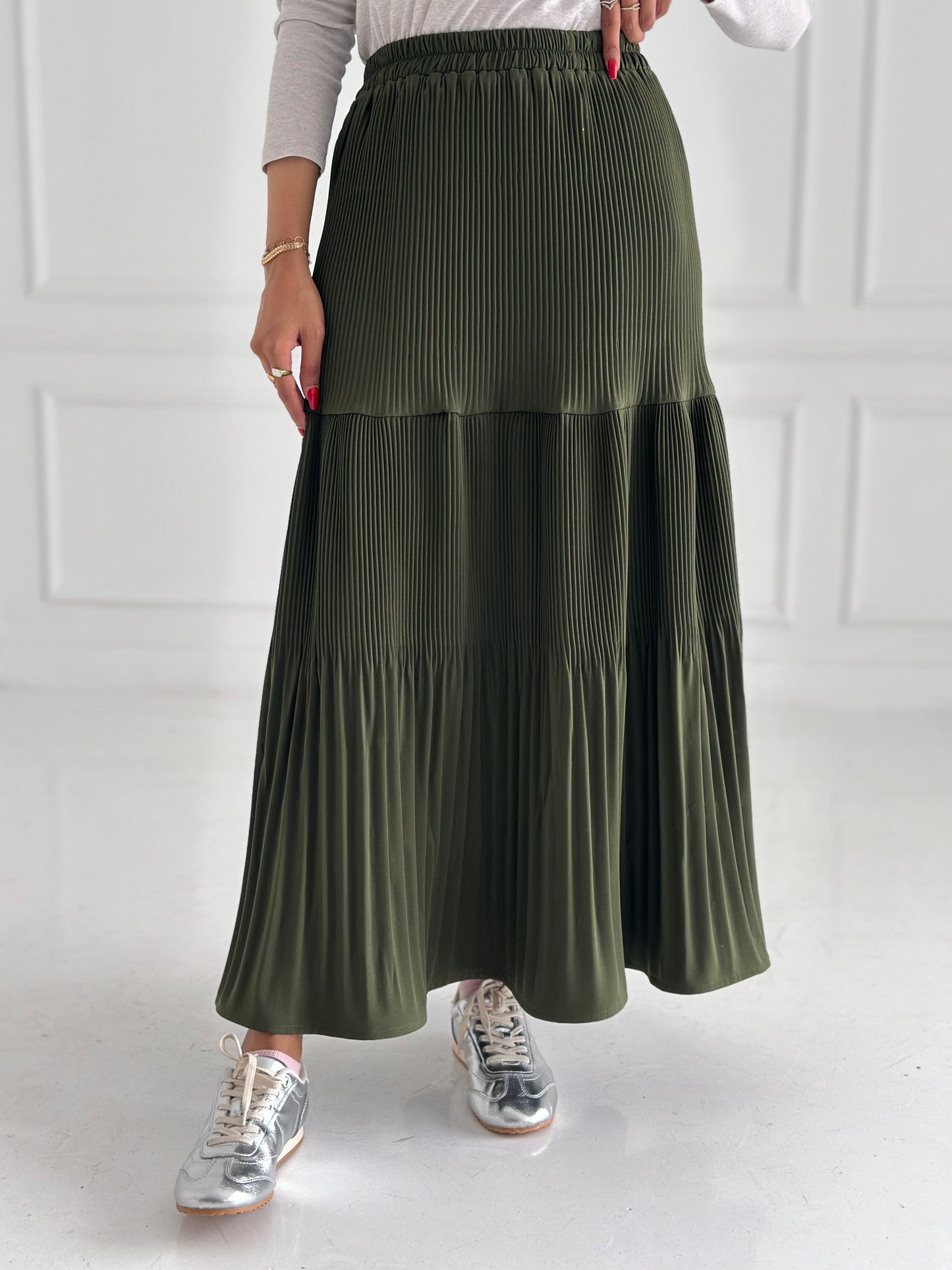 Pillise skirt- Olive