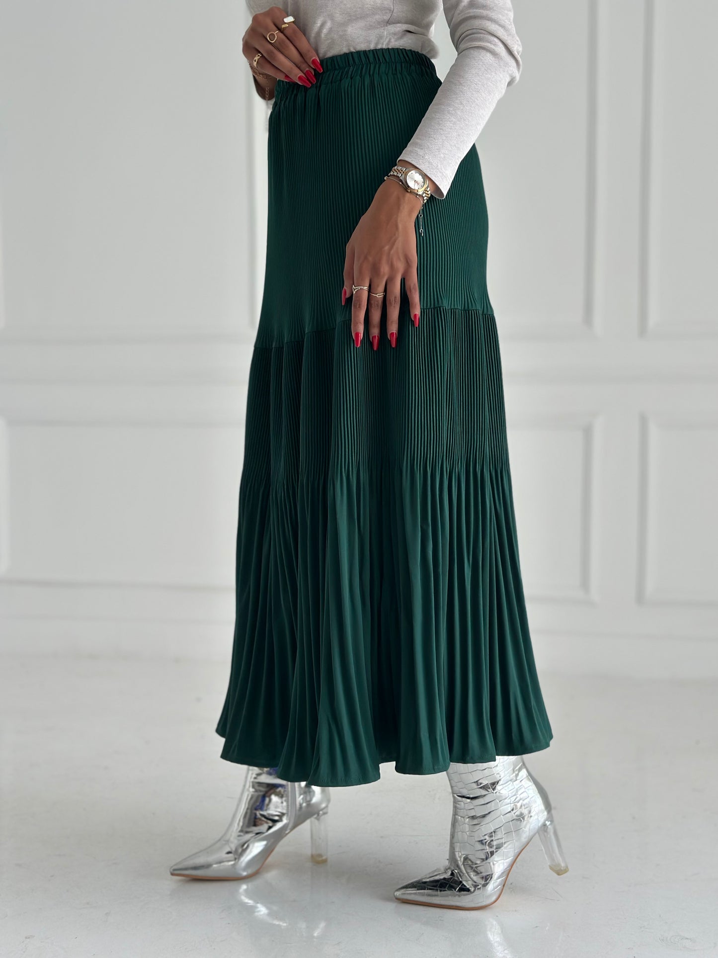 Pillise skirt- Teal blue