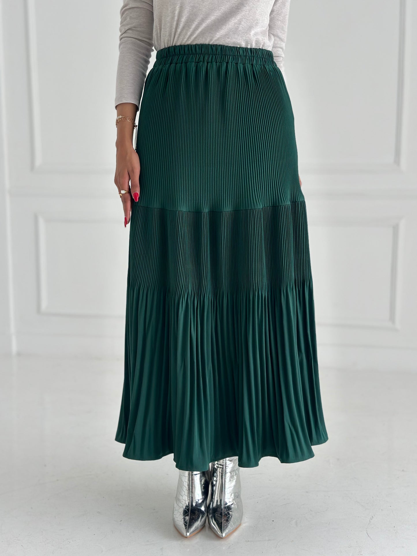 Pillise skirt- Teal blue