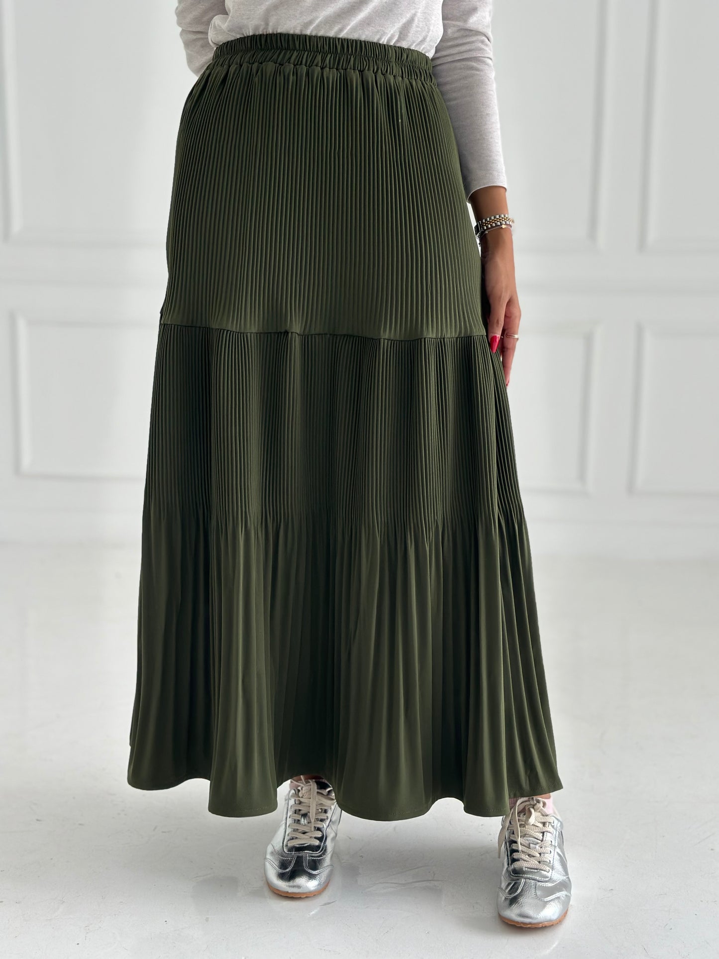 Pillise skirt- Olive