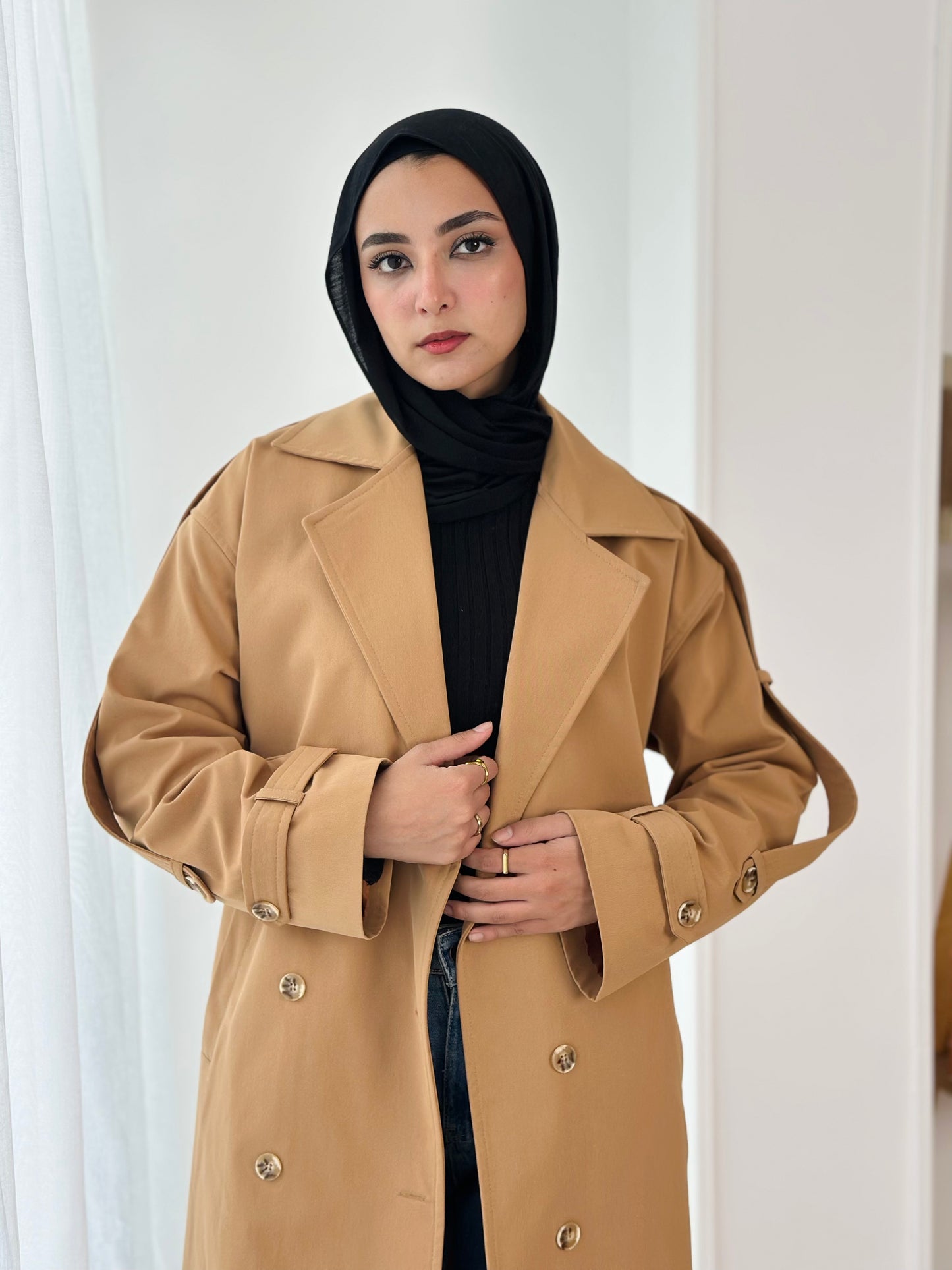 Long trench coat- camal