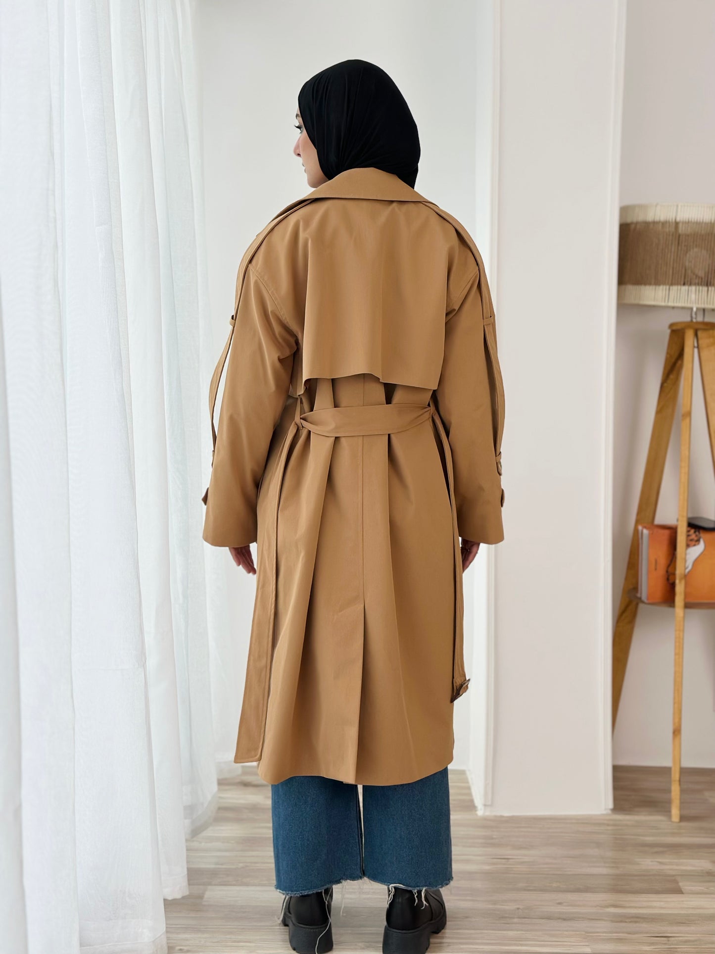 Long trench coat- camal