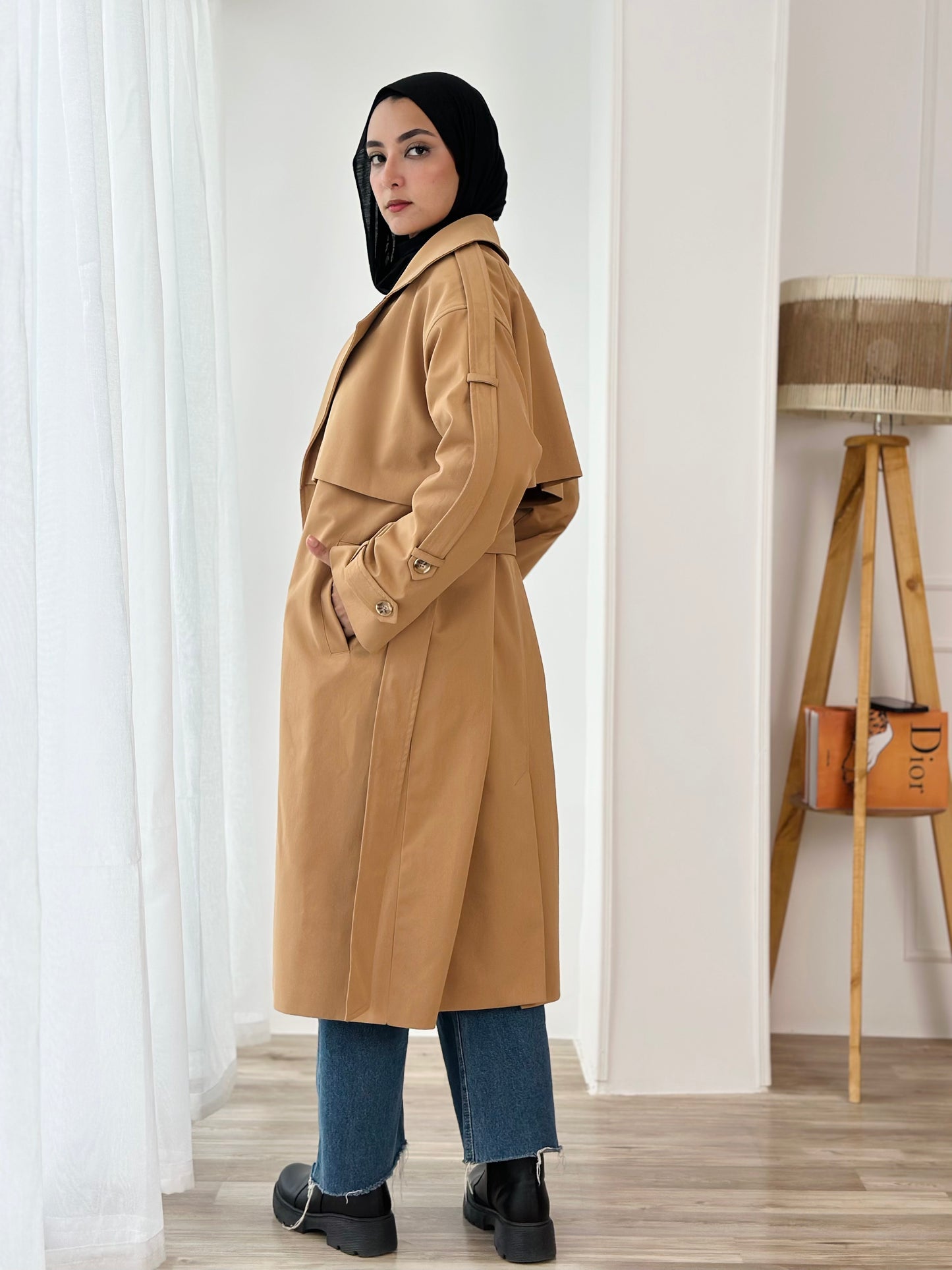 Long trench coat- camal