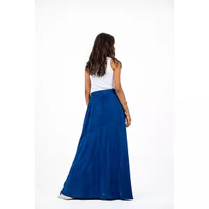 103 blue cut pillise skirt